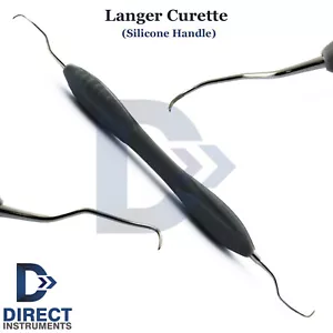 Dental Langer Curette Universale 1/2 Manico Silicone Calcolo Scala Parodontale - Foto 1 di 4