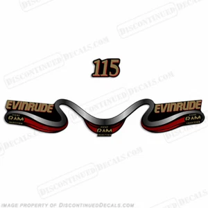 Kit de calcomanías para Evinrude 115 - rojo - Imagen 1 de 1