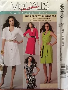 McCalls Patterns M6116 Shirt dress Sizes 8-14 - Picture 1 of 2