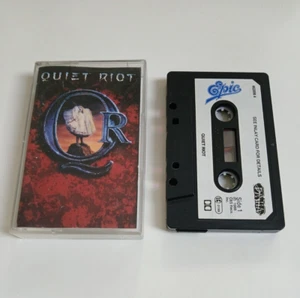 QUIET RIOT SELF TITLED CASSETTE TAPE 1988 PAPER LABEL EPIC CBS UK - Picture 1 of 1