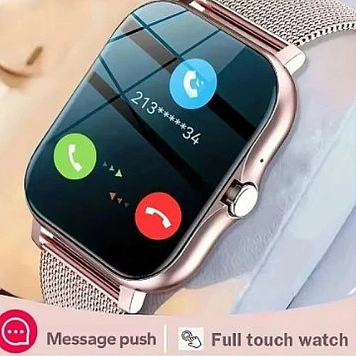 MONTRE INTELLIGENTE TELEPHONE ANDROID 1.44 '' COULEUR ROSE ECRANC COULEUR BLUET - Photo 1/4