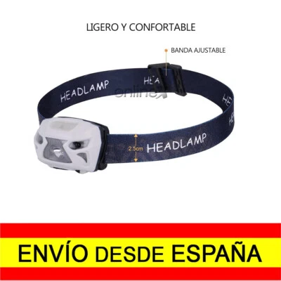 Linterna Frontal LED USB Recargable Impermeable 800 Lúmenes Entrega 24-48H a1716 - Imagen 1 de 4