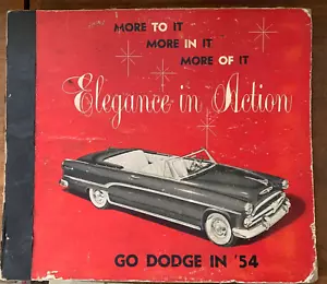 Go Dodge nel '54, Eleganza in azione, album vuoto per annunci musicali 1954 - Foto 1 di 3