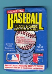 1986 Leaf Canada Baseball 12 card Unopened Pack - Picture 1 of 1