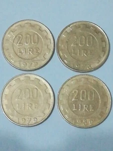 Coin 200 Lire 77' 78' 79' 80' - Picture 1 of 4