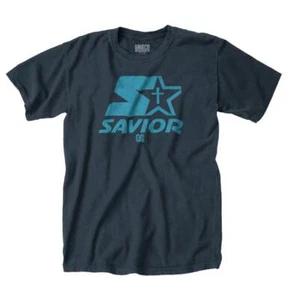 Jesus Savior Saved Religious Christian Cross Youth Crewneck T Shirts Boy or Girl - Picture 1 of 9