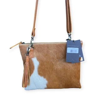 Style X . L A B XO Cowhide Leather Satchel Bag Tan- Display bag- new with tags - Picture 1 of 18