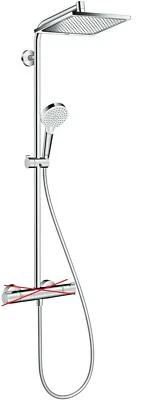 Set doccia cromato Hansgrohe Crometta E 240 - Immagine 1 di 4