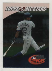 2006 Topps 2K All-Stars #10 Alfonso Soriano Texas Rangers BV$2.50 Insert - Picture 1 of 1