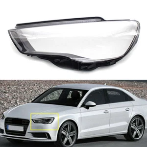Headlight Lens Cover Fit For Audi A3 2013-2016 Auto Shell Clear Lampshade Left - Picture 1 of 5