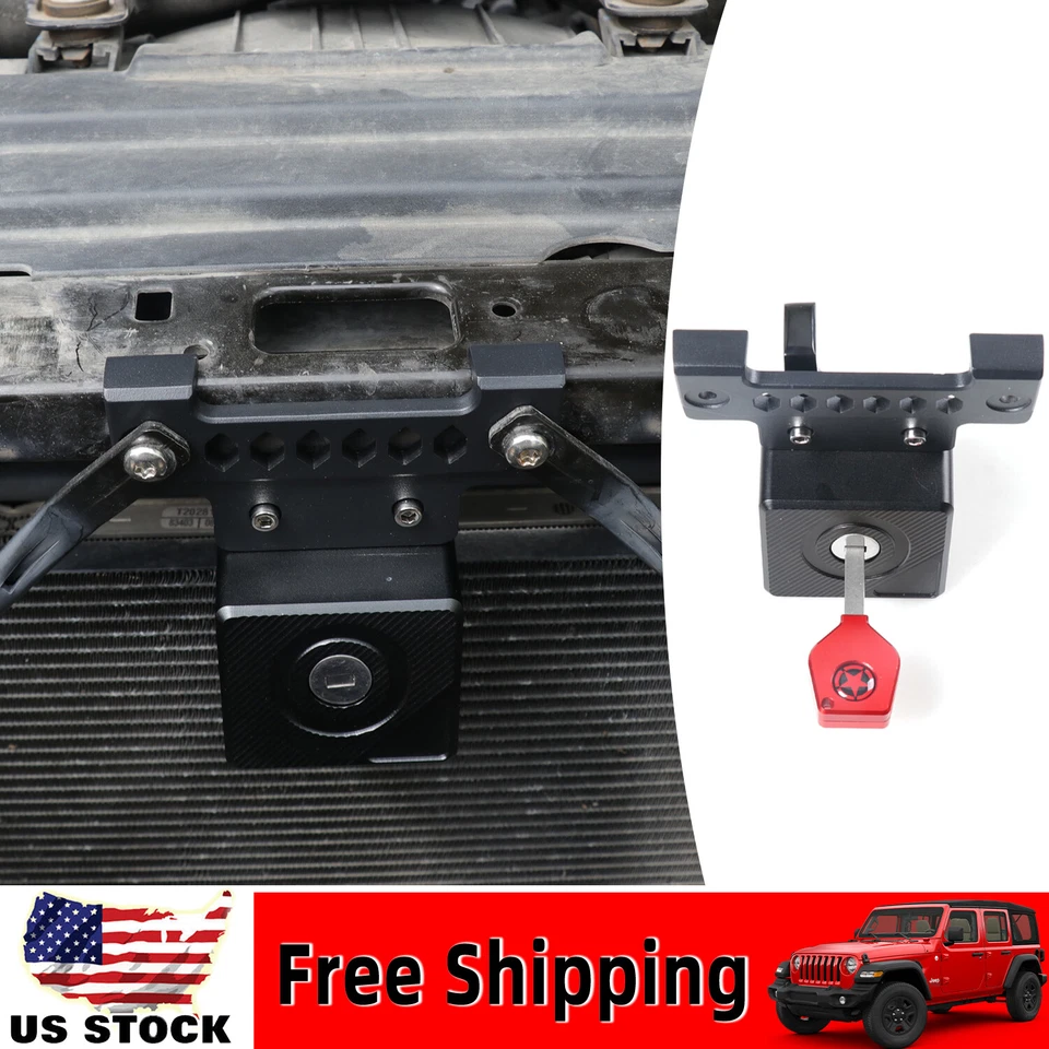 1PCS Anti-Theft Hidden Hood Lock Latches For Jeep Wrangler JL 2018-2023 2/4Door Foto 1 de 4