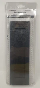 Sandleford Antique Black Iron Front Door Letter Box Letterplate 254mm x 74mm - Picture 1 of 2