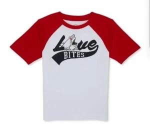 Wonder Nation Boys " Love Bites" Short Sleeve T-Shirt Size XXL (18) NEW - Picture 1 of 2