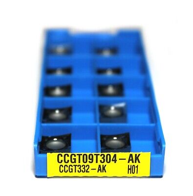 10pcs CCGT09T304 AK H01 CCGT332 Aluminium Cutting Lathe Inserts • 14.99£