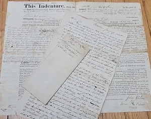 1819-1833 Chatham NY Cartas Escritura Nueva York Antiguo Documento Manuscrito - Imagen 1 de 9