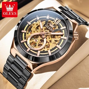 OLEVS Business Men's Automatic Mechanical Watch Luminous Waterproof Wristwatch - Picture 1 of 21