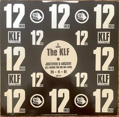 PROGRESSIVE HOUSE 12" "JUSTIFIED & ANCIENT" THE KLF ( KLF COMMUNICATIONS 1991 ) - Image 1 of 2