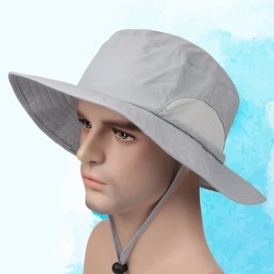  Outdoor Sun Hat with Wide Brim Quick Dry Sun Protection Outdoor Fishing Hat - Picture 1 of 12