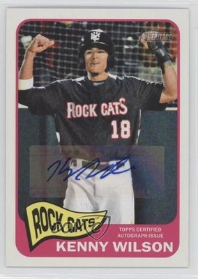 2014 Topps Heritage Minor League Edition Real One Kenny Wilson #ROA-KW Auto - Image 1 of 2