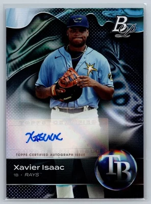 ✍️ 2023 Bowman Platinum XAVIER ISAAC Auto #TOP-79 Rays - Image 1 of 2