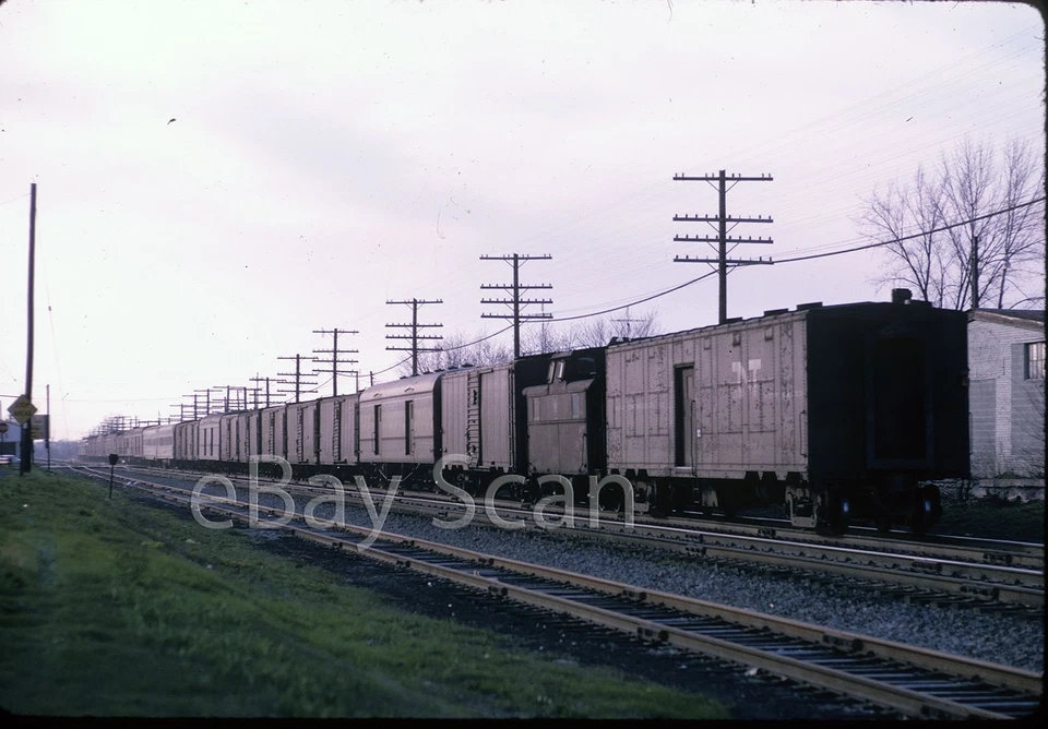 Diapositiva original - PRR tren expreso final de pasajeros 1966 Pennsylvania Railroad Foto 1 de 1