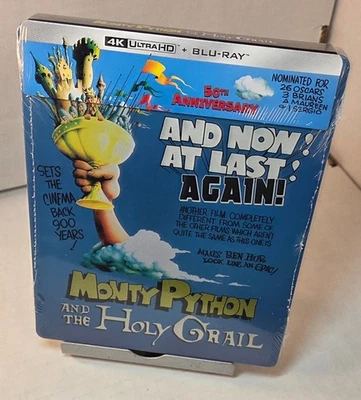 Monty Python and the Holy Grail Steelbook (4K)-NEW-Box Shipping with Tracking - Image 1 of 4