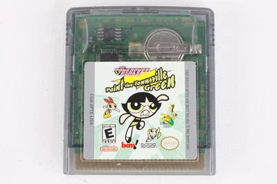 Vtg Nintendo Gameboy Color The Powerpuff Girls Paint the Townsville Green Game - Image 1 of 3