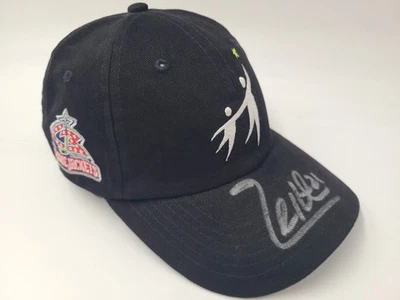 De colección Columbus Blue Chaquetas Espen Knutsen #21 Firmado Autografiado Sombrero Gorra Hombres Foto 1 de 4