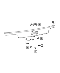 Genuine Mopar License Plate Lamp 68360246AA - Picture 1 of 2