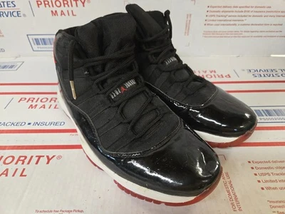 Nike Air Jordan 11 Retro Bred 2012 Talla 11 Negro Rojo Blanco 378037-010 Jumpman Foto 1 de 4