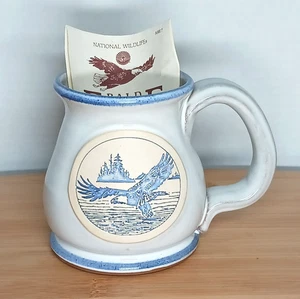 NEW National Wildlife Federation Ceramic Mug Bald Eagle 12 oz Terracotta Glazed - Picture 1 of 14
