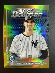 2024 Bowman Baseball Spencer Jones My First Bowman Gold /50 #M1B-31 Yankees - Bild 1 von 2