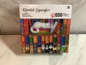 Randal spangler 550 piece puzzle *Cat Bookshelf*. NEW - Picture 1 of 3