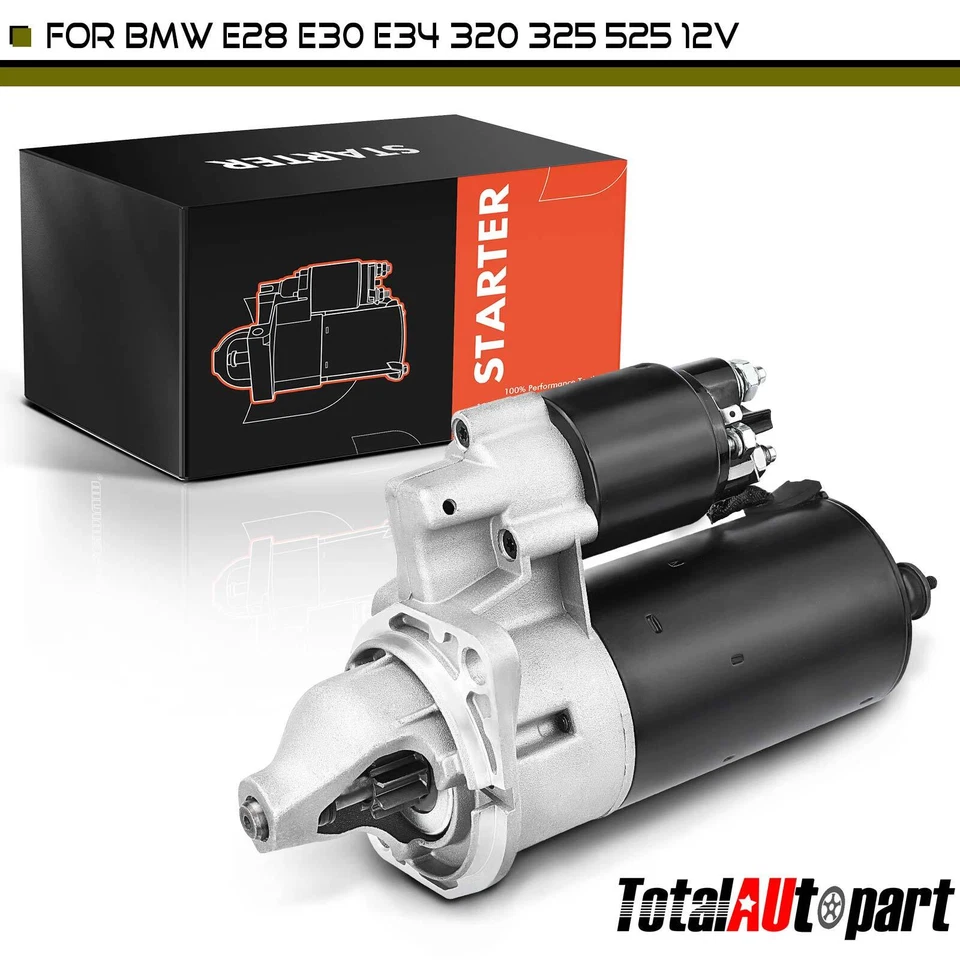 Nuevo motor de arranque para BMW 325 1986-1988 325i 1987-1993 525i 528e 1,4 kW 12 V CW 9T Foto 1 de 4