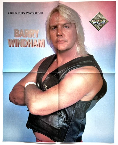 BARRY WINDHAM double sided 16.5"x 20.75" WCW wrestling Poster Cover