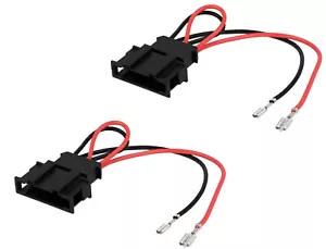 2 Lautsprecher Adapter Stecker Adapterkabel für VW Golf Passat Tiguan Polo Fabia - Bild 1 von 2
