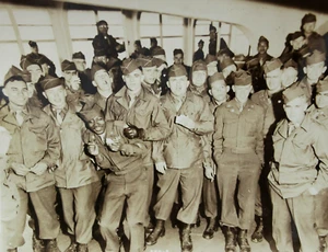 WWII Troop Ship 82nd Airborne Photos 442 RCT 11th ABN Black Army Soldiers 1940s - Picture 1 of 15