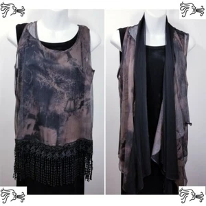 Women Pretty Angel Tanks with Lace & Jacket Vests Sleeveless NWT - Picture 1 of 2