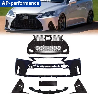 For 2006-2013 Lexus IS IS250 IS350 Conversion to 21+ F-Sport Front Bumper Kit - Image 1 of 4