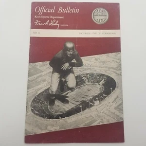 Vintage Frank Leahy Sports Department Official Bulletin Football T Formation   - Picture 1 of 5
