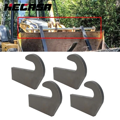 4X Steel Mounting Brackets For Pin Type Over The Bucket Loader Pallet Forks - Image 1 of 4