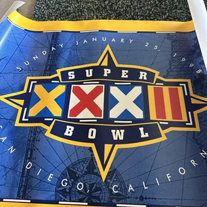 1998 Super Bowl Poster. San Diego Jack Murphy Stadium. Official NFL Product. - Picture 1 of 5