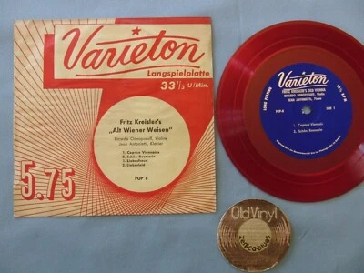 7" Single EP ODNOPOSOFF ANTONIETTI Fritz Kreisler's Recital RED Vinyl | EX - Bild 1 von 4