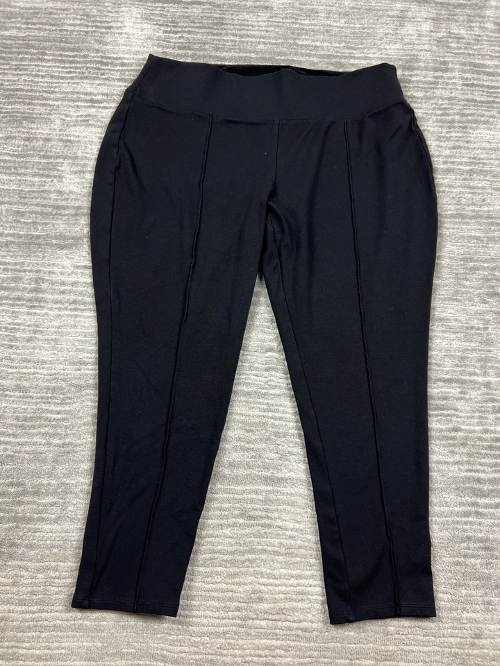 Apt 9 Leggings Womens Petite XL Black Rayon Blend Pull On Yoga Casual - Image 1 of 4