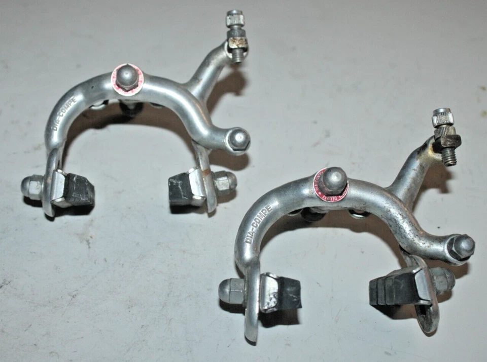 Dia Compe Brake Caliper Set 55-70mm Side Pull Thru-Bolt Touring Road USA Shipper - Image 1 of 4