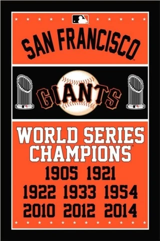 San Francisco Giants Flag 3x5ft Banner Polyester Baseball World Series giants017 Cover