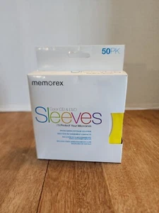Memorex Multi-Color CD/DVD Paper Sleeves Envelopes w/Window & Flap 46 Sleeves - Picture 1 of 3
