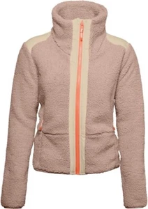Giacca Under Armour Legacy Sherpa Fleece Beige Full Zip PICCOLA NUOVA CON ETICHETTE - Foto 1 di 7