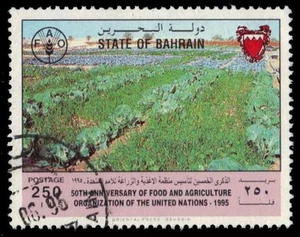 BAHRAIN 452 (Mi576) - FAO 50th Anniversary "Kale Crop Field" (pf63958) - Picture 1 of 1