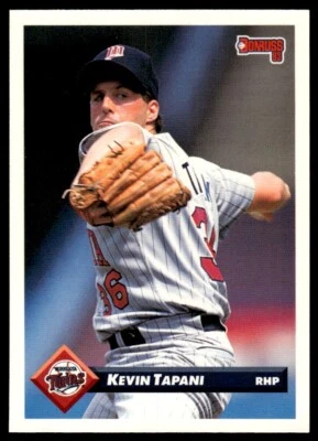 1993 Donruss Baseball Card Kevin Tapani Minnesota Twins #443 - Image 1 of 2